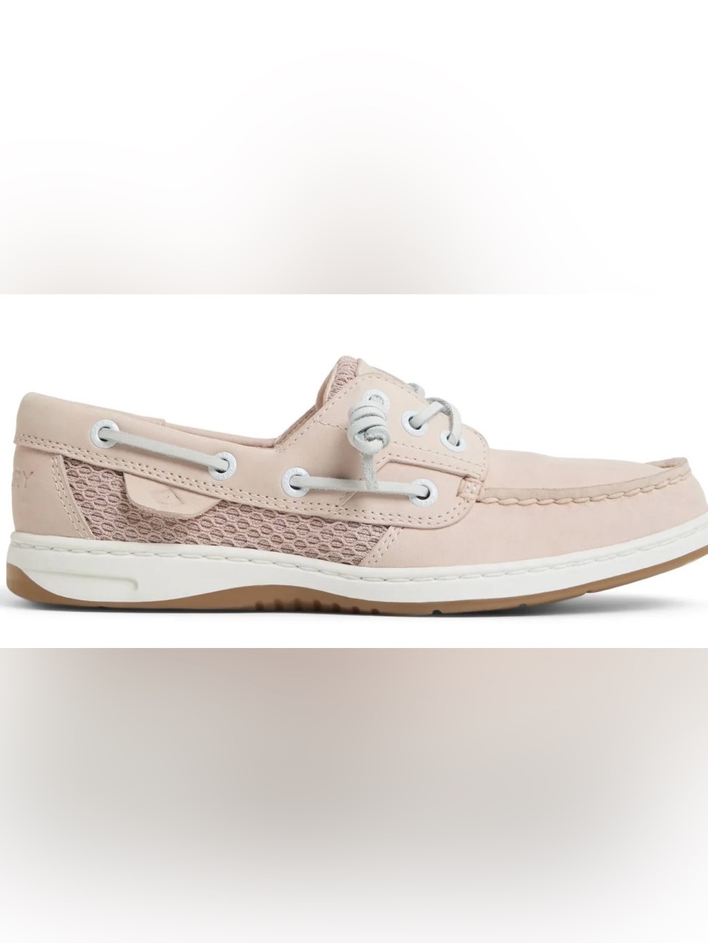 Sperry Boat shoes Slip on Leather Moccasins Pale Pink Women’s 8 - Picture 2 of 7
